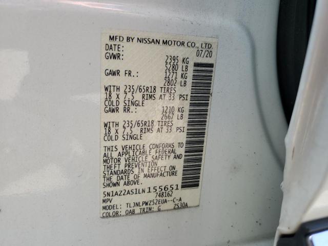 Photo 12 VIN: 5N1AZ2AS1LN155651 - NISSAN MURANO 