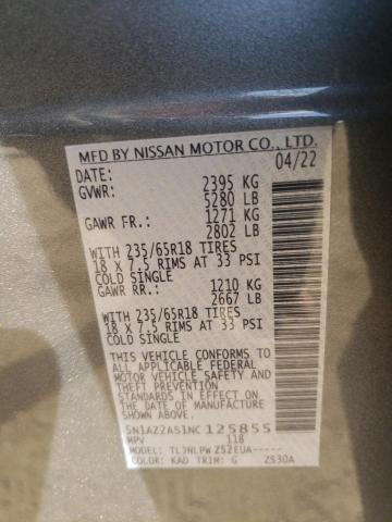 Photo 12 VIN: 5N1AZ2AS1NC125855 - NISSAN MURANO S 