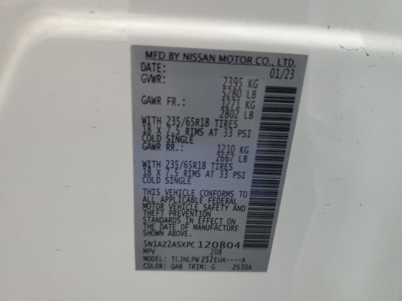 Photo 12 VIN: 5N1AZ2ASXPC120804 - NISSAN MURANO 