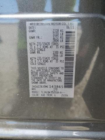 Photo 13 VIN: 5N1AZ2BJ0MC143865 - NISSAN MURANO SV 