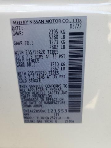 Photo 13 VIN: 5N1AZ2BS0NC121553 - NISSAN MURANO 