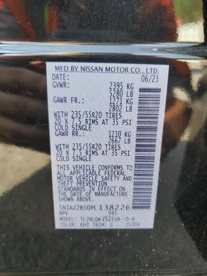 Photo 12 VIN: 5N1AZ2BS0PC138226 - NISSAN MURANO 