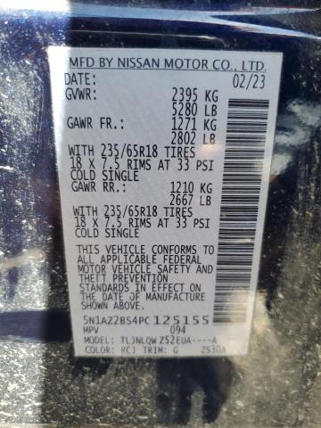 Photo 12 VIN: 5N1AZ2BS4PC125155 - NISSAN MURANO 