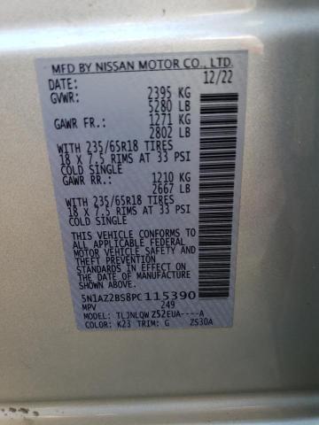 Photo 12 VIN: 5N1AZ2BS8PC115390 - NISSAN MURANO SV 