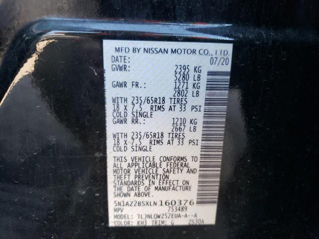 Photo 13 VIN: 5N1AZ2BSXLN160376 - NISSAN MURANO SV 