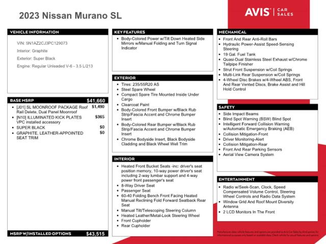 Photo 12 VIN: 5N1AZ2CJ3PC129073 - NISSAN MURANO 