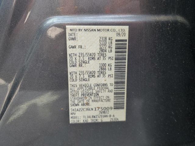 Photo 12 VIN: 5N1AZ2CJ6LN175009 - NISSAN MURANO SL 