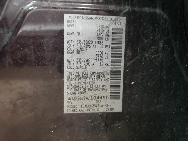 Photo 11 VIN: 5N1AZ2CJ9MC104450 - NISSAN MURANO 