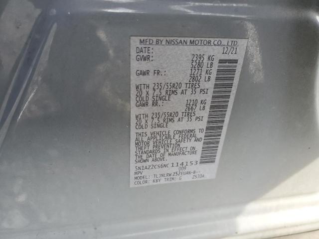 Photo 11 VIN: 5N1AZ2CS6NC114153 - NISSAN MURANO SL 