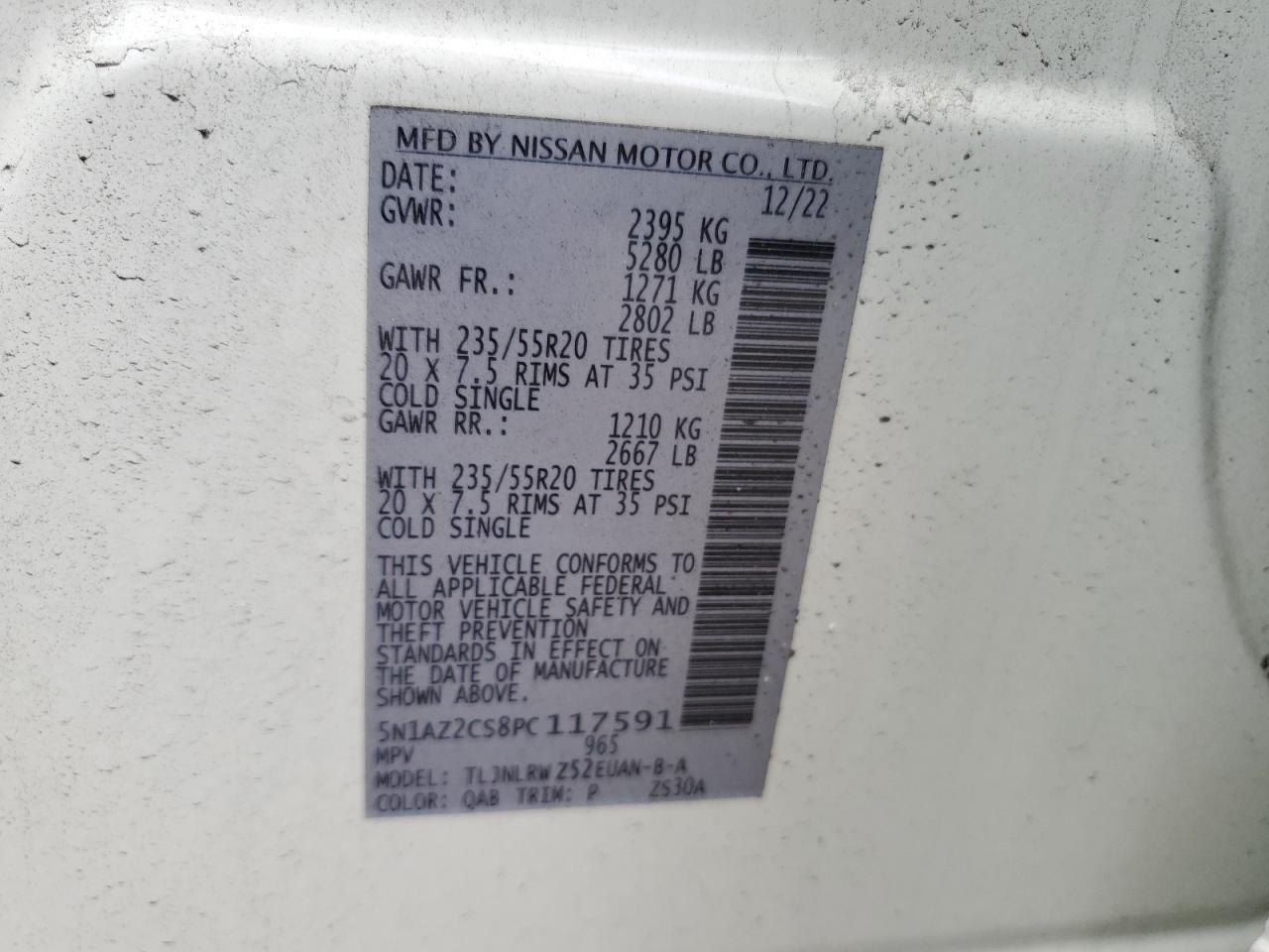 Photo 11 VIN: 5N1AZ2CS8PC117591 - NISSAN MURANO 