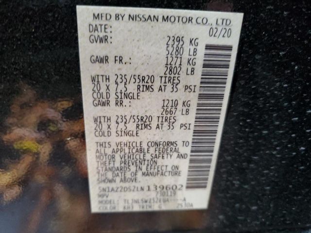 Photo 8 VIN: 5N1AZ2DS2LN139602 - NISSAN MURANO 