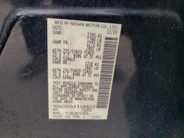 Photo 12 VIN: 5N1AZ2DS3LN116622 - NISSAN MURANO 