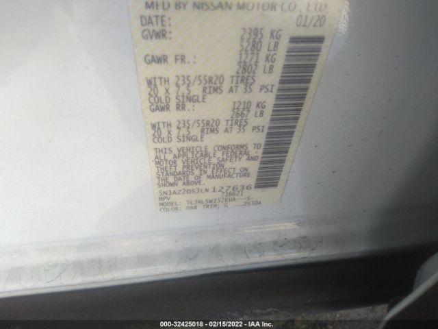 Photo 8 VIN: 5N1AZ2DS3LN127636 - NISSAN MURANO 