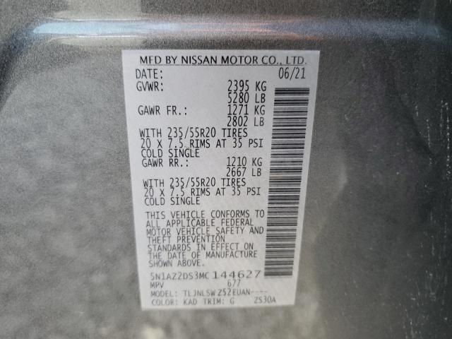 Photo 13 VIN: 5N1AZ2DS3MC144627 - NISSAN MURANO PLA 