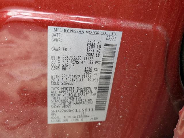 Photo 12 VIN: 5N1AZ2DS5MC115811 - NISSAN MURANO 