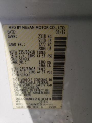 Photo 13 VIN: 5N1AZ2MG0FN263044 - NISSAN MURANO S 