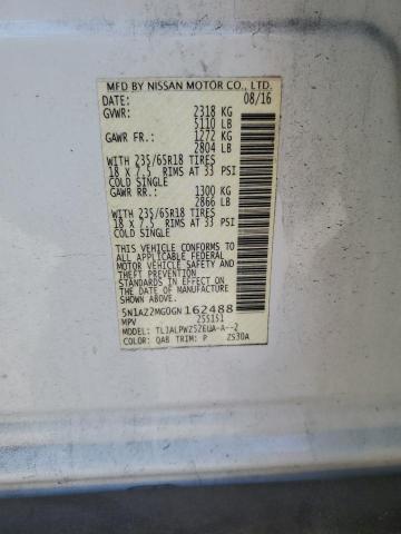 Photo 11 VIN: 5N1AZ2MG0GN162488 - NISSAN MURANO S 