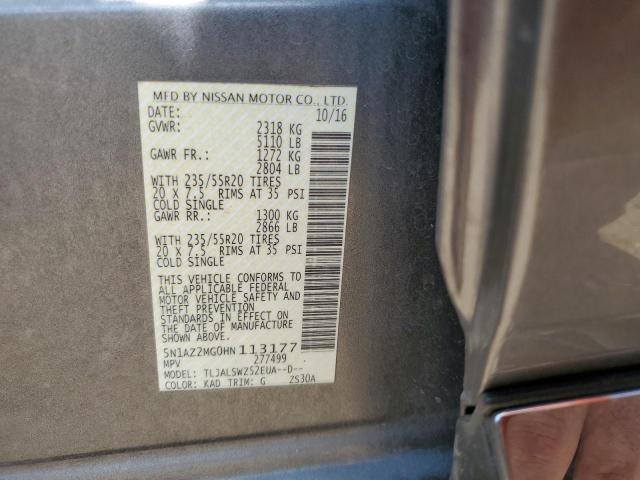 Photo 13 VIN: 5N1AZ2MG0HN113177 - NISSAN MURANO S 