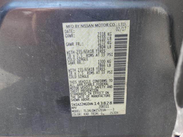 Photo 12 VIN: 5N1AZ2MG0HN143828 - NISSAN MURANO 