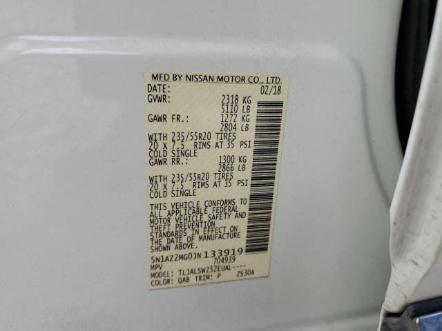 Photo 12 VIN: 5N1AZ2MG0JN133919 - NISSAN MURANO 