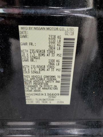 Photo 12 VIN: 5N1AZ2MG0JN136609 - NISSAN MURANO S 