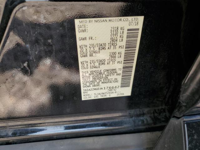 Photo 11 VIN: 5N1AZ2MG0JN176642 - NISSAN MURANO S 