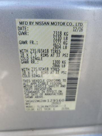 Photo 13 VIN: 5N1AZ2MG2HN129560 - NISSAN MURANO S 