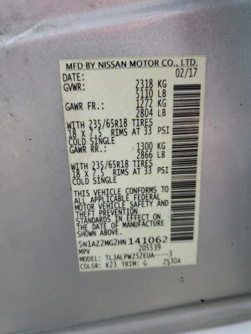 Photo 12 VIN: 5N1AZ2MG2HN141062 - NISSAN MURANO 