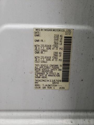 Photo 12 VIN: 5N1AZ2MG2JN118709 - NISSAN MURANO 