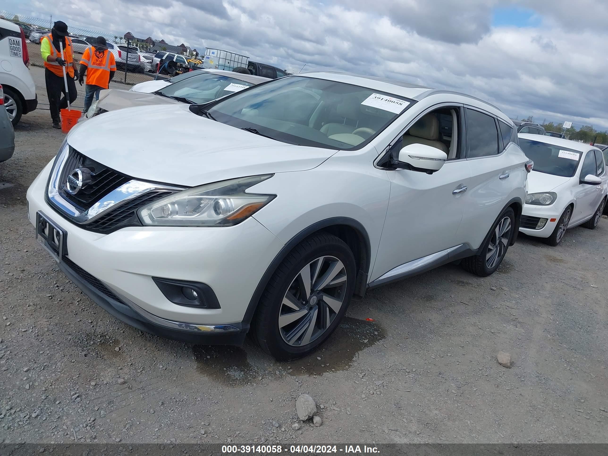 Photo 1 VIN: 5N1AZ2MG3FN215022 - NISSAN MURANO 