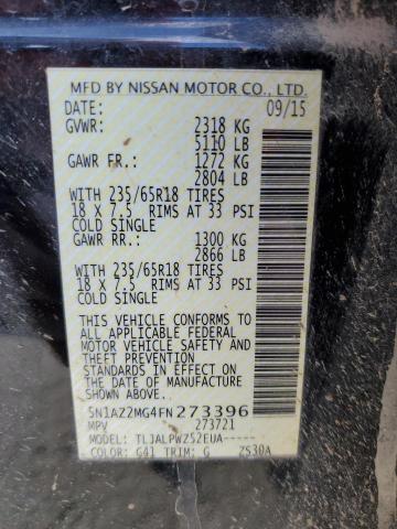 Photo 12 VIN: 5N1AZ2MG4FN273396 - NISSAN MURANO S 