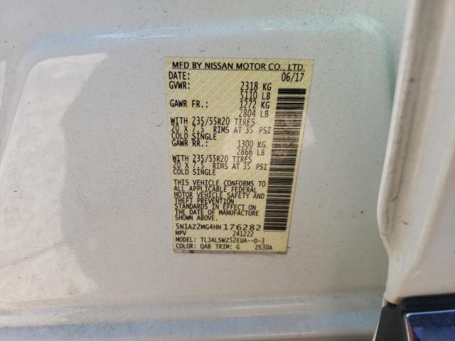 Photo 9 VIN: 5N1AZ2MG4HN176282 - NISSAN MURANO S 