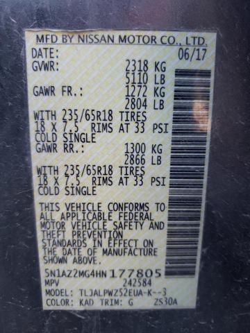 Photo 13 VIN: 5N1AZ2MG4HN177805 - NISSAN MURANO 