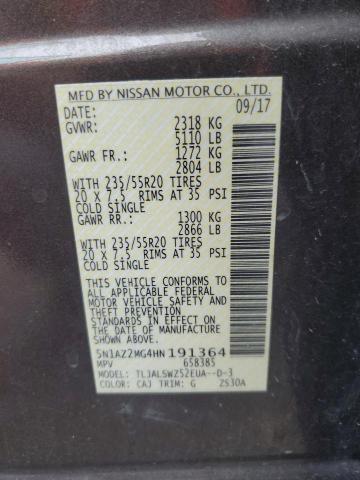 Photo 12 VIN: 5N1AZ2MG4HN191364 - NISSAN MURANO 