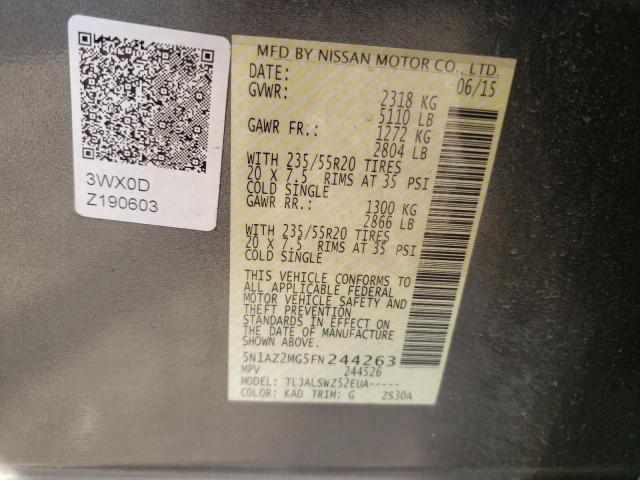 Photo 12 VIN: 5N1AZ2MG5FN244263 - NISSAN MURANO S 