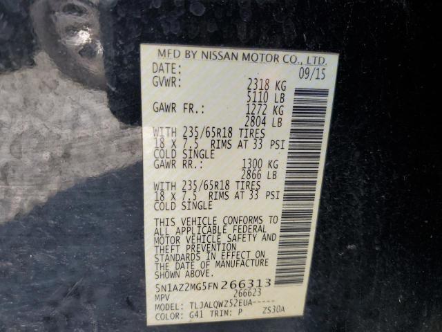 Photo 12 VIN: 5N1AZ2MG5FN266313 - NISSAN MURANO 