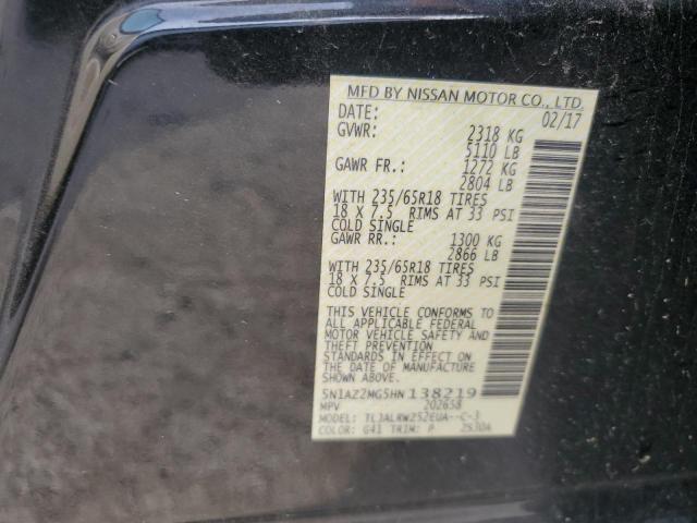 Photo 13 VIN: 5N1AZ2MG5HN138219 - NISSAN MURANO S 