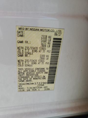 Photo 12 VIN: 5N1AZ2MG5HN172290 - NISSAN MURANO S 