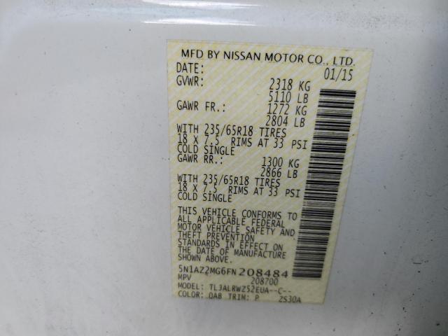 Photo 12 VIN: 5N1AZ2MG6FN208484 - NISSAN MURANO 