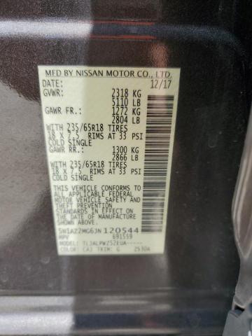 Photo 12 VIN: 5N1AZ2MG6JN120544 - NISSAN MURANO 