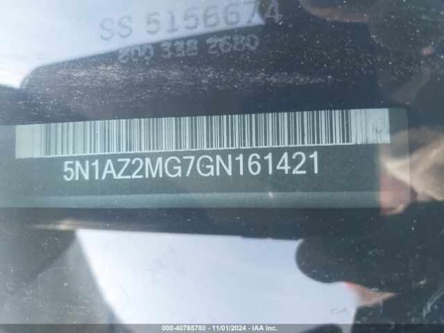 Photo 8 VIN: 5N1AZ2MG7GN161421 - NISSAN MURANO S 