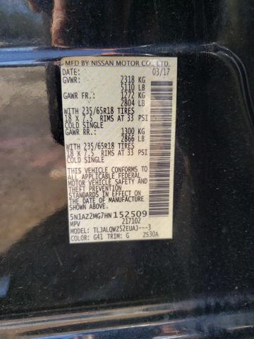 Photo 11 VIN: 5N1AZ2MG7HN152509 - NISSAN MURANO S 