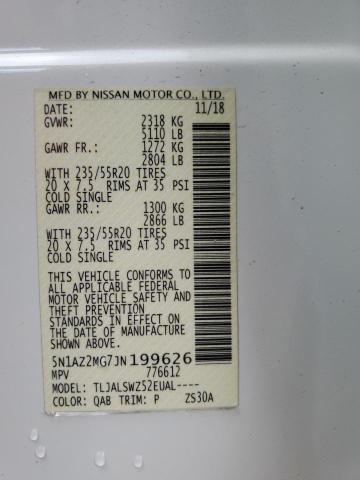 Photo 11 VIN: 5N1AZ2MG7JN199626 - NISSAN MURANO 