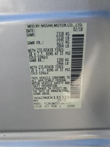 Photo 12 VIN: 5N1AZ2MG8JN135319 - NISSAN MURANO 