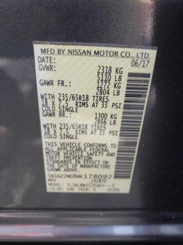 Photo 12 VIN: 5N1AZ2MG9HN178092 - NISSAN MURANO S 