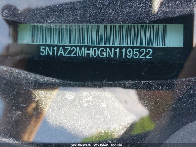 Photo 8 VIN: 5N1AZ2MH0GN119522 - NISSAN MURANO 