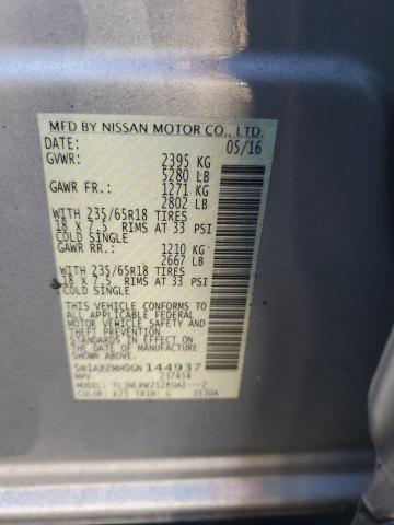 Photo 12 VIN: 5N1AZ2MH0GN144937 - NISSAN MURANO S 