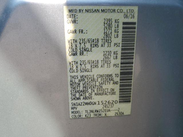 Photo 13 VIN: 5N1AZ2MH0GN152620 - NISSAN MURANO S 