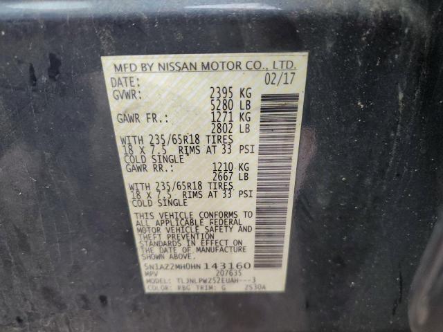 Photo 11 VIN: 5N1AZ2MH0HN143160 - NISSAN MURANO 