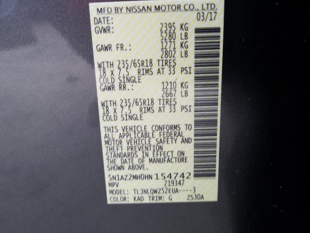 Photo 9 VIN: 5N1AZ2MH0HN154742 - NISSAN MURANO 